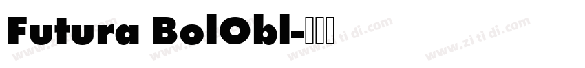 Futura BolObl字体转换